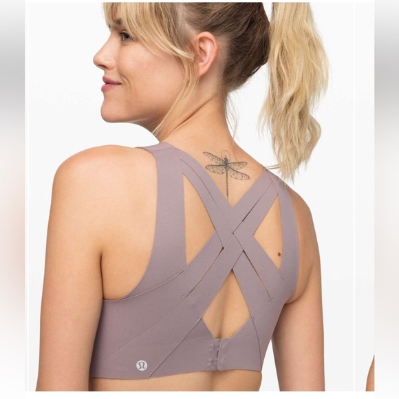 Lululemon Enlite Bra Weave High Support 32DD In Lunar Rock - Picture 2 of 8
